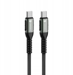 Kabel USB ForCell USB-C - USB-C 0.5 m Czarny