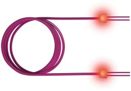 saCon LWL-LED-Patchkabel duplex 50/125µm OM4, LC/LC, fioletowy, 10 m
