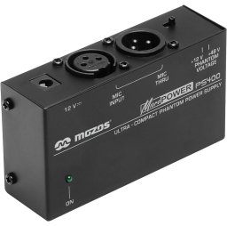 Mozos PS400 Zasilacz Phantom +48V | +12V do mikrofonów XLR