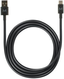 Kabel USB Mobilis USB-A - USB-C 1 m Czarny (020013)