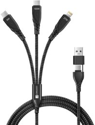 Kabel USB Connect IT USB-C - Lightning 1.25 m Czarny (CCA-2320-BK)