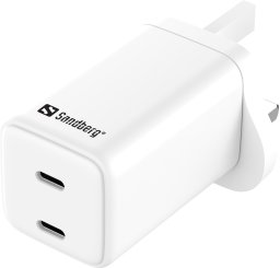 AC Charger Dual USB-C PD65W UK