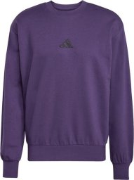 Bluza męska adidas Essentials Feelcozy Fleece fioletowa JX3313 L