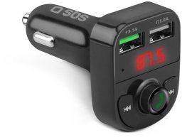 SBS FM transmitter/car charger 2xUSB 15W