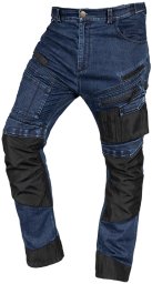 Neo Spodnie robocze DENIM, wzmocnienia Oxford, granatowe, rozmiar XXL