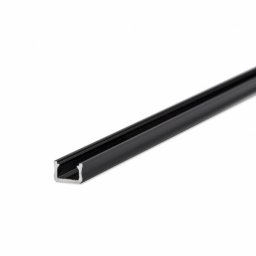LUMINES Profil LED Typ X Slim do Taśm LED Czarny Lakierowany 2,02M Solidny