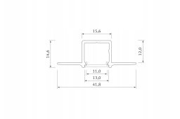 LED LABS Profil LED LUMINES Typ Gaudi Srebrny Anodowany 2,02m 10-0974-20