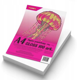 Papier powlekany kredowany A4 150g gloss 100 ark