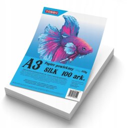 Papier kredowy powlekany A3 350 g/m silk 100 ark