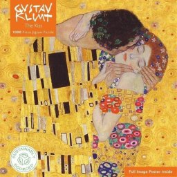 Flame Tree Publishing Puzzle 1000 Pocałunek Gustav Klimt