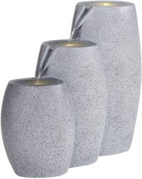 Fontanna ogrodowa z LED szara ARKLE