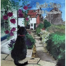 Puzzle 1000 Czarny kot w mieście