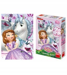 Puzzle z diamencikami Księżniczki Zosia 200el