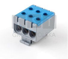 Pawbol Listwa zaciskowa LZT w korpusie niebieska Cu:2,5-50mm2, Al:6-50mm2 E.4143/N