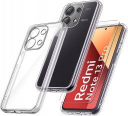 Etui do Xiaomi Redmi Note 13 Pro 4G WZMACNIANE 360 CLEAR + Szkło 9H