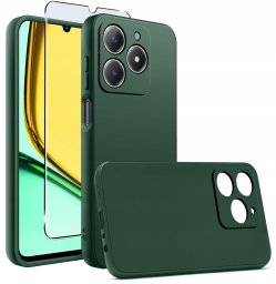 Etui do Realme C61 | C63 CASE SOFT MATT PLECKI MATOWE + SZKŁO OCHRONNE 9H
