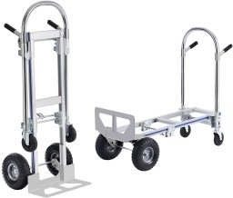 Wózek transportowy magazynowy składany aluminiowy 363 kg
