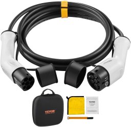 Kabel do ładowania samochodów Vevor Ładowarka Type 2 EV 32A 7m 22kW kabel do samochodu elektrycznego TPU
