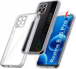 Etui do Realme 8 | 8 Pro WZMACNIANE CLEAR CASE 2MM + Szkło 9H