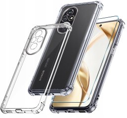 krainaGSM Etui do Honor 200 5G PANCERNE CASE SILICON GUMOWE SLIM +SZKŁO