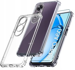 Etui do Oppo A60 ANTI-SHOCK CLEAR CASE + Szkło OCHRONNE 9H