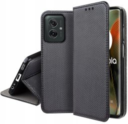 krainaGSM Etui do Motorola Moto G55 5G SMART MAGNET CASE PORTFEL + SZKŁO 9H