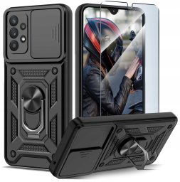 Etui do Samsung A32 5G PANCERNE SLIDE RING CASE + SZKŁO 9H