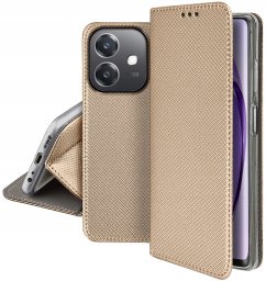 krainaGSM Etui do Oppo A40 | A40M SMART MAGNET CASE PORTFEL + SZKŁO 9H