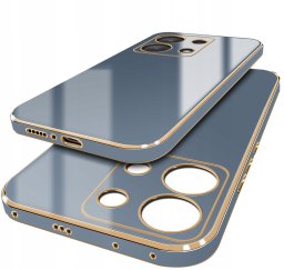 Etui do Xiaomi Redmi Note 13 Pro 4G GOLD GLAMOUR + Szkło OCHRONNE 9H