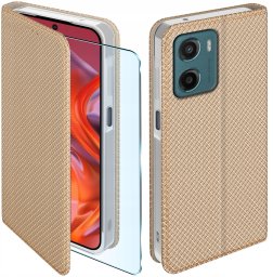 krainaGSM Etui z klapką do Motorola Moto G05 | E15 Zamykane Futerał + Szkło