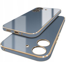 Etui do Xiaomi Redmi 13C | Poco C65 GOLDEDGE CASE + Szkło 9H