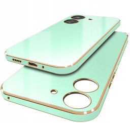Etui do Xiaomi Redmi 13C | Poco C65 GOLDEDGE CASE + Szkło 9H