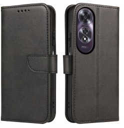 Etui do Oppo A60 4G Skórzane PORTFEL SKIN CASE + Szkło OCHRONNE 9H
