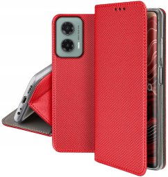 krainaGSM Etui do Motorola Moto G35 5G SMART MAGNET CASE PORTFEL + SZKŁO 9H