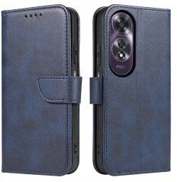 krainaGSM Etui do Oppo A60 4G Skórzane PORTFEL SKIN CASE + Szkło OCHRONNE 9H