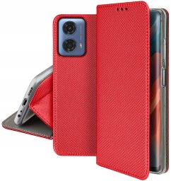 krainaGSM Etui do Motorola Moto G34 5G SMART MAGNET CASE PORTFEL + SZKŁO OCHRONNE 9H