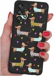 ETUI do Samsung Galaxy A53 5G WZORY |SILIKONOWE MATT CASE + SZKŁO 9H