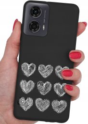 krainaGSM Etui do Motorola Moto G24 | G24 POWER | G04 CASE WZORY MATT PLECKI + SZKŁO
