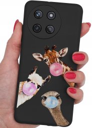 krainaGSM Etui do Realme 11 4G CASE WZORY MATT PLECKI + SZKŁO OCHRONNE 9H
