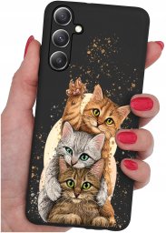 krainaGSM ETUI do Samsung Galaxy S23 WZORY |SILIKONOWE MATT CASE + SZKŁO 9H