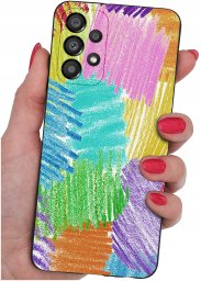 krainaGSM ETUI do Samsung Galaxy A53 5G WZORY |SILIKONOWE MATT CASE + SZKŁO 9H