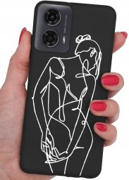 krainaGSM Etui do Motorola Moto G24 | G24 POWER | G04 CASE WZORY MATT PLECKI + SZKŁO