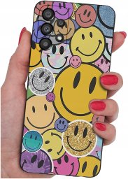 krainaGSM ETUI do Samsung Galaxy A53 5G WZORY SILIKONOWE MATT CASE + SZKŁO 9H