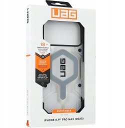 UAG Pathfinder Clear MagSafe - etui do iPhone 17 Pro Max kompatybilne z MagSafe (ice/silver)