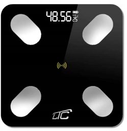 Waga łazienkowa LTC Inteligentna waga łazienkowa FITNESS analityczna LTC, bluetooth, czarna