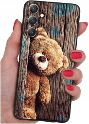 krainaGSM Etui do Samsung Galaxy M55 5G WZORY |SILIKONOWE MATT CASE + SZKŁO 9H