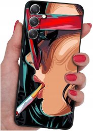 krainaGSM Etui do Samsung Galaxy M55 5G WZORY |SILIKONOWE MATT CASE + SZKŁO 9H
