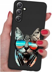 krainaGSM Etui do Samsung Galaxy M55 5G WZORY |SILIKONOWE MATT CASE + SZKŁO 9H