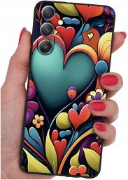 krainaGSM Etui do Samsung Galaxy M55 5G WZORY |SILIKONOWE MATT CASE + SZKŁO 9H