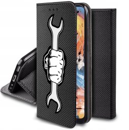 krainaGSM Etui Motorola Moto G54 5G|Power Edition MAGNET WZORY CASE PORTFEL +SZKŁO 9H